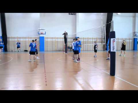 Korsarz Darż - OKS Asprod Goleniów ostatnie minuty piątego seta.