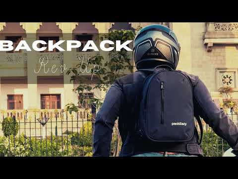 Leather pack eazy black backpack bag, number of compartments...