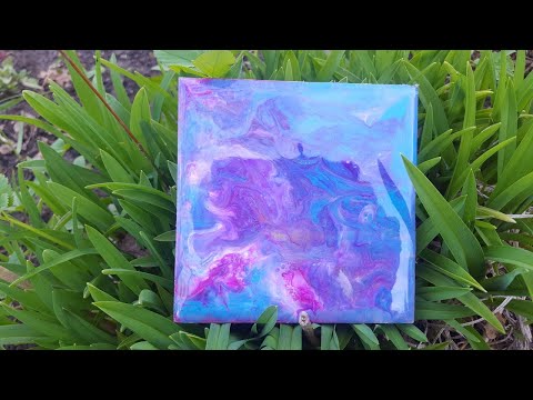 mini painting / picture made of epoxy resin/resin art/DIY/картина малая /рисуем эпоксидкой