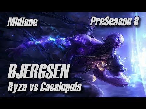 Bjergsen - Ryze vs Cassiopeia Midlane - PreSeason 8