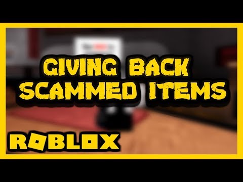 Giving Back Your Scammed Items In Roblox Assassin Read Slides Zickoi - 