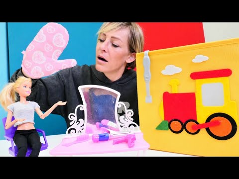 Nicoles Wunderbox - Barbie möchte einen Friseursalon aufmachen - Spielzeugvideo für Kinder