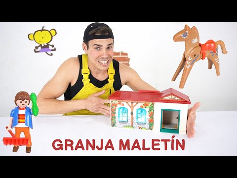 🐴 Granja Maletín 🥕 de Playmobil 🐮 con Ey Colegui - Vídeos Educativos para Niños y Niñas