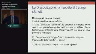Roger Solomon - Trauma Complessso, dissociazione, attaccamento e la terapia EMDR