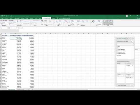 Organize data with Pivot Table Case Study English