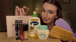 ASMR Gentle Tapping on My Beauty Faves & Soft Whisper Rambles💕