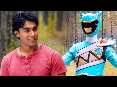 Tyler Meets the AQUA Ranger | Power Rangers Dino Super Charge | Roar of a Ranger Full Scene
