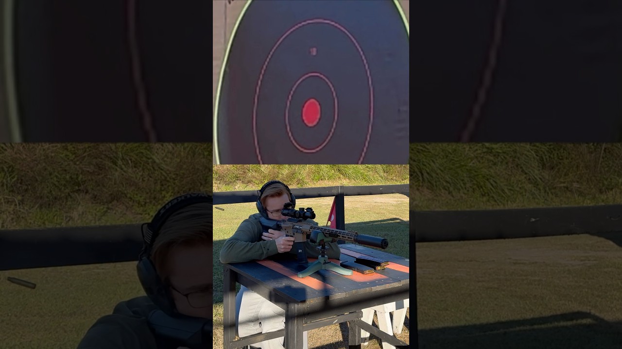 Aero precision accuracy test with 223 PMC bronze.