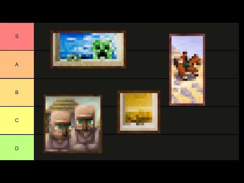 Ranking EVERY MINECRAFT PAINTING | Tierlist
