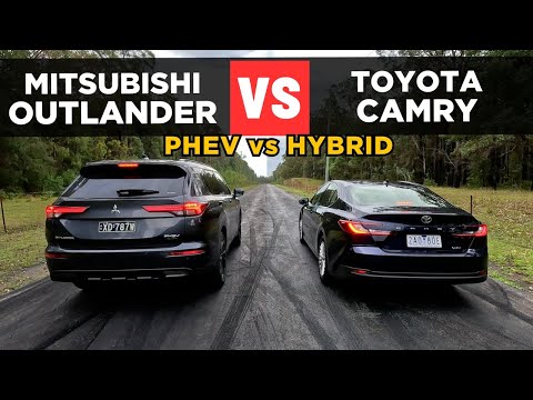 Thumbnail for Drag Race: 2025 Toyota Camry vs Mitsubishi Outlander GSR PHEV – 0-100 by PHEV