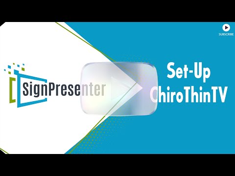Set-Up Your ChiroThinTV Account