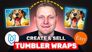 Make Easy Passive Income Selling Tumbler Wraps On Etsy | No Design Skills Needed