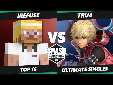 SWT EU RF Top 16 - iRefuse (Steve) Vs. Tru4 (Shulk) SSBU Ultimate Tournament