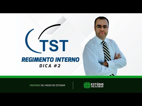 TST 2017 | Regimento Interno #2 | Prof. Dackson Soares