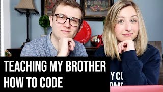 Teaching My Brother How To Code | AR + Machine Learning | Code With Me