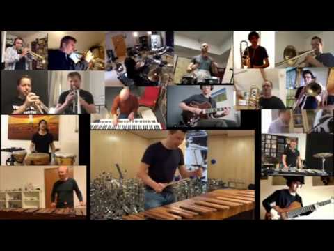 mozarteum outside in - Martin Grubinger with students & friends