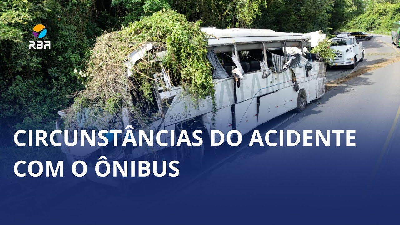 PRF aponta hipótese inicial para acidente com ônibus na BR-470, em Agronômica