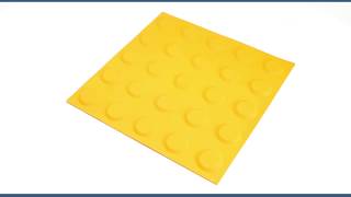 Blind Road Tile - 25 x 25 CM - Yellow - Punctiform