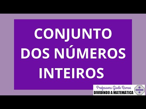 Conjunto dos números inteiros