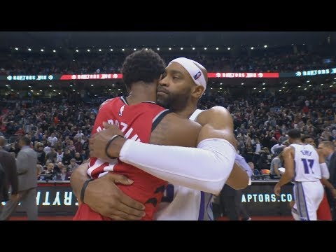 Vince Carter's Final Game in Toronto! Hill Halfcourt Splash! 2017-18 Season