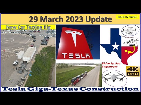 New Wind Tunnel Testing Rig, Model Y Prod Hits a New Gear! 29 March 2023 Giga Texas Updates(08:15AM)
