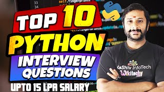 Top 10 Python Interview Questions & Answers | Crack Any Python Interview | Kaashiv Infotech Python