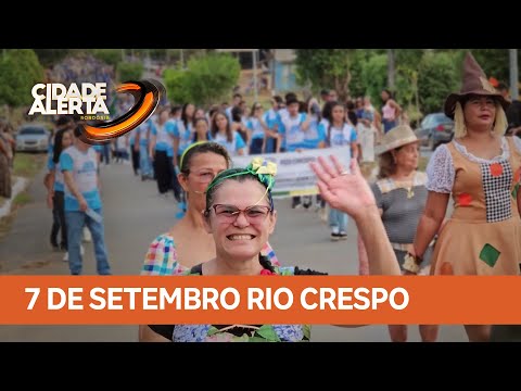 Em Rio Crespo, interior de Rondônia, desfile cívico resgatou a história dos pioneiros