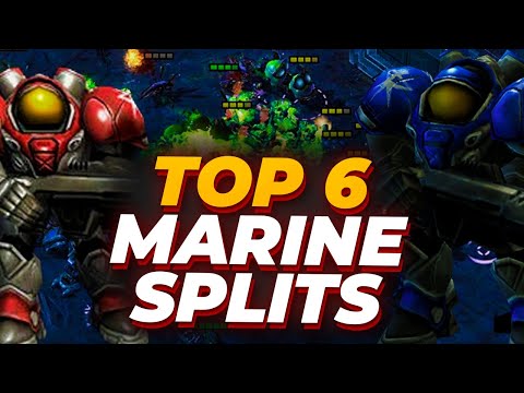 TOP 6 EPIC MARINE SPLITS in the early days of  StarCraft 2 Wings of Liberty