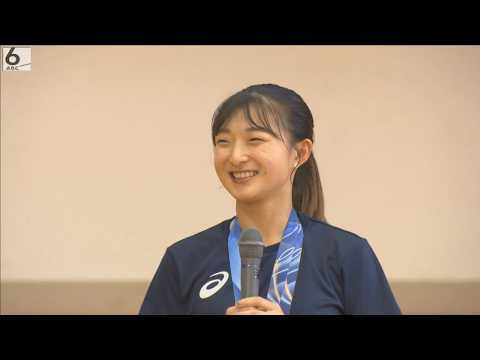 フィギュアスケート・坂本花織さんが母校を訪問 「やりたいことは精一杯、頑張って」 神戸