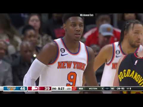 RJ Barrett 23 pts 3 reb 2 ast vs Atlanta Hawks | 2023-01-20