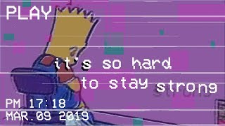 &quot;It&#39;s So Hard to Stay Strong&quot; (feat. Mishaal) [Prod - R.L. Beats]