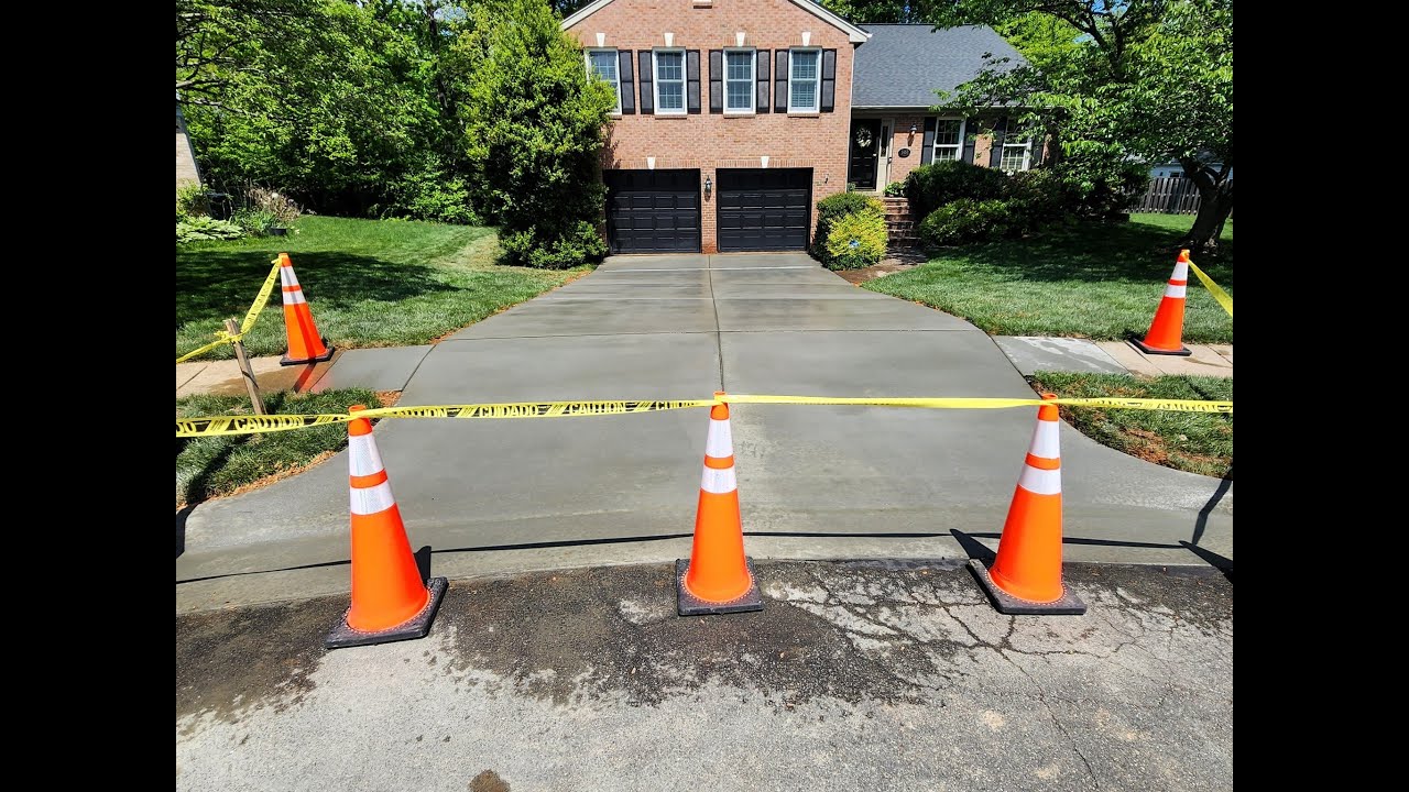 Premium Concrete Driveway & VDOT CG-9B Apron Install | ACO Trench Drain | Burke, VA (video still)