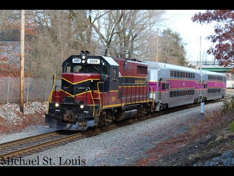 [HD] Mass Coastal 2009 with MBTA cars - 1/25/17