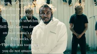 Kendrick Lamar - Humble (Lyrics video)