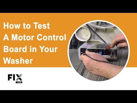 Part of a video titled How to Test a Motor Control Board in a Front-Load Washer | FIX.com