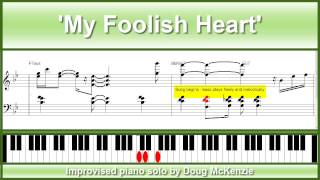'My Foolish Heart' - jazz piano tutorial