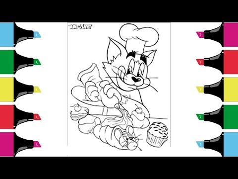 Tom and Jerry Coloring Pages- cartoon coloring  book