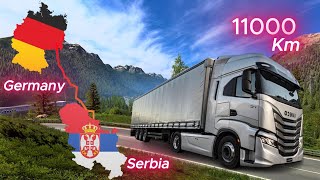 IVECO Truck Journey: Euro Truck Simulator 2 |From Germany To Serbia