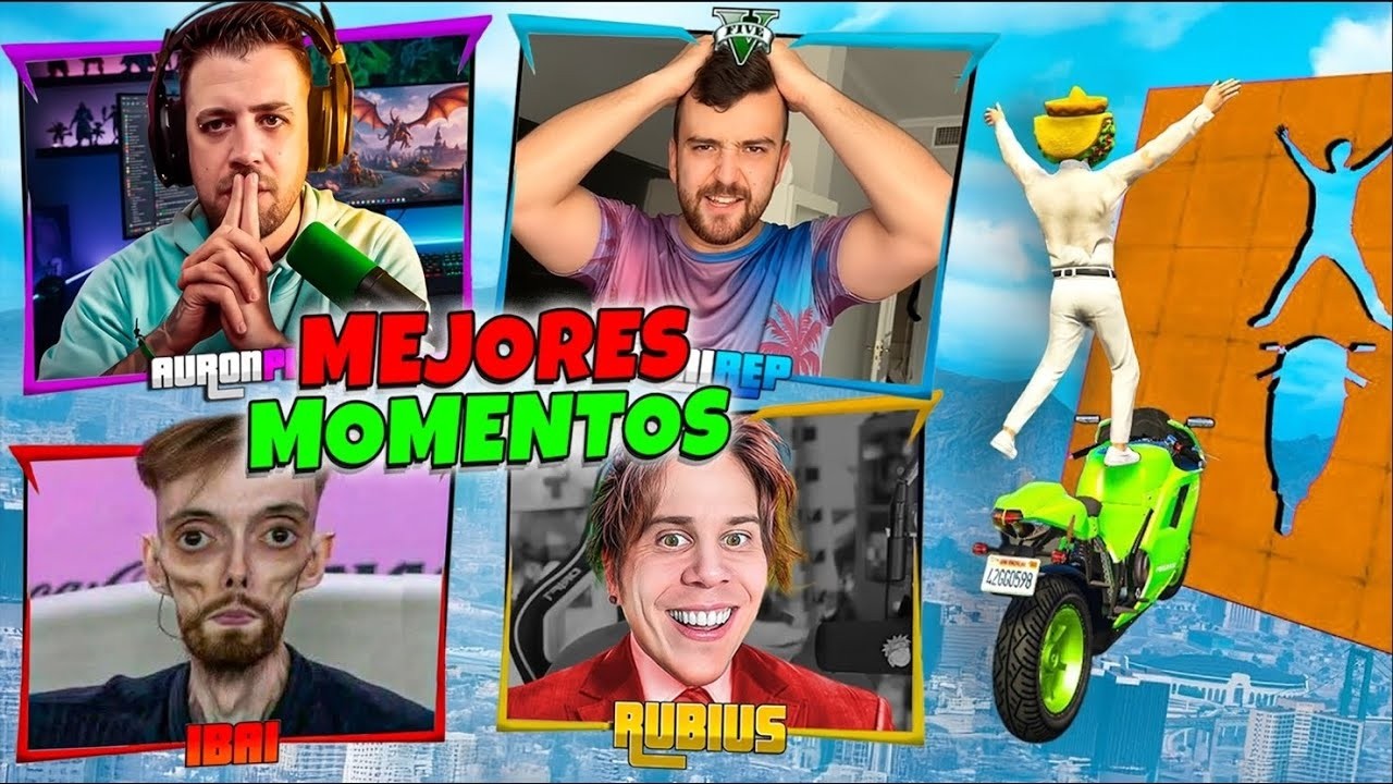 Los MEJORES MOMENTOS de DANIREP, RUBIUS, IBAI y AURONPLAY en GTA 5 Online