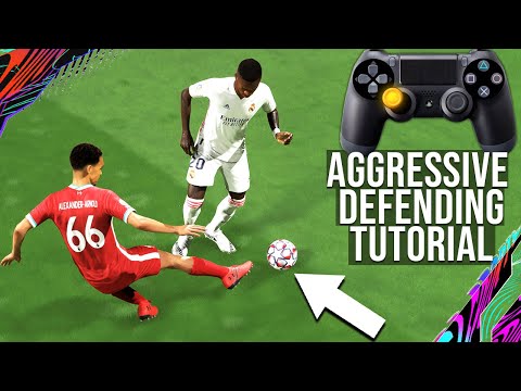 FIFA 21 HOW TO AGGRESSIVELY DEFEND & ACTUALLY WIN THE BALL TO GET MORE WINS! (DEFENDING TUTORIAL)