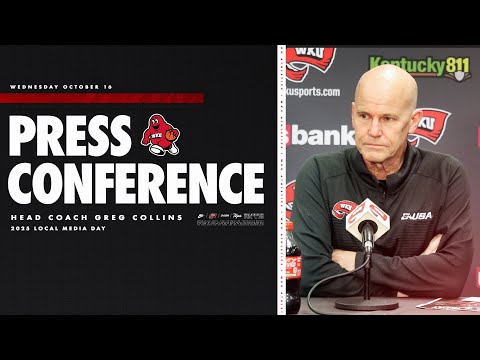 WKU WBB: HC Greg Collins Preseason Press Conference 10-16-25