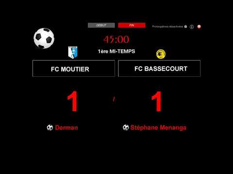 Résume du match FC Moutier vs FC Bassecourt