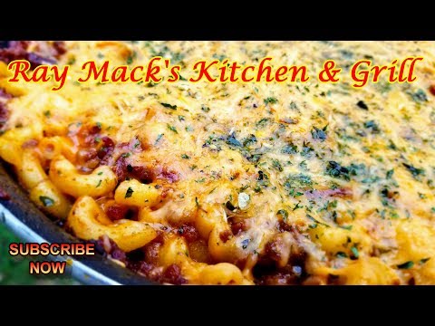 Beef and Sausage Chili Macaroni and Cheese Recipe / Soul Food 101