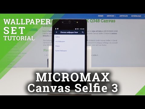 How to Change Wallpaper in MICROMAX Selfie 3 - Desktop Update