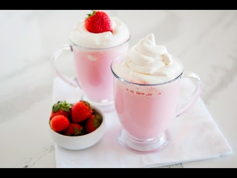 Strawberry Hot Chocolate & Pancakes | Valentine's Day Breakfast Ideas