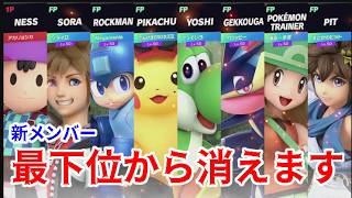 好評企画！ビリ最下位が1体ずつ脱落していくサバイバル乱闘を参加amiiboを変えてやってみたら意外なキャラが生存したんだけど！！【スマブラSP super smash bros ultimate】