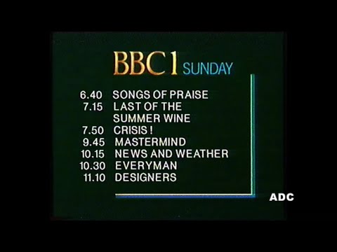 BBC1 closedown announcer Lorna Stevens 3rd January 1987