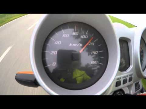 Honda CBF 250 0-100 km/h and top speed - GoPro Hero 4 #14