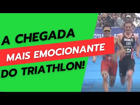 A chegada mais disputada e emocionante do Triathlon: Javier Gomez Noya e Alistair Brownlee