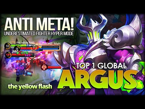 Useless Fighter? Watch Me! the yellow flash Top 1 Global Argus - Mobile Legends: Bang Bang